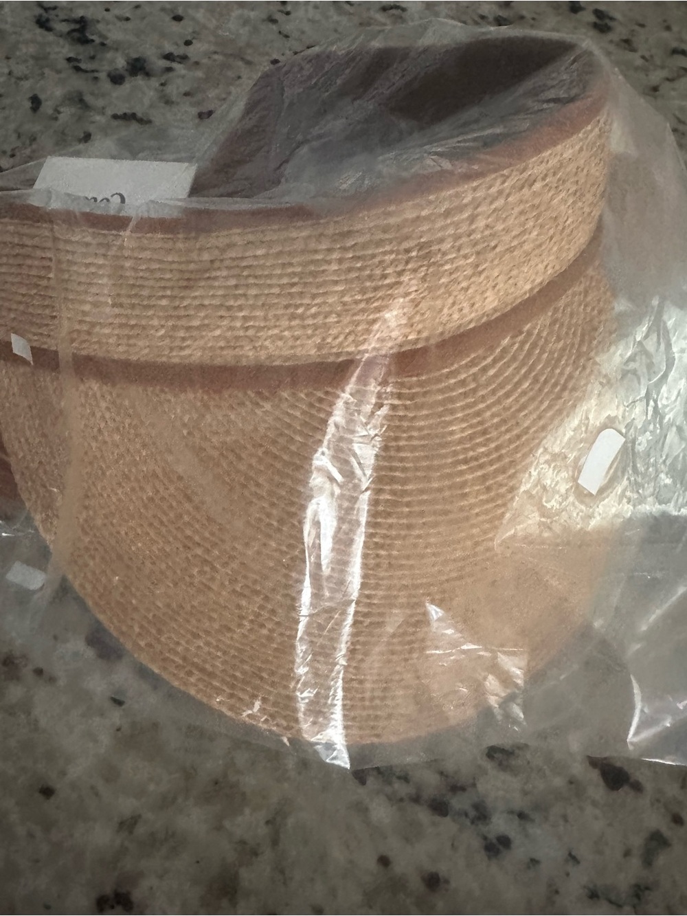 Lack Of Color Linen Visor in Natural And Cinnamon - Picture 4 of 6